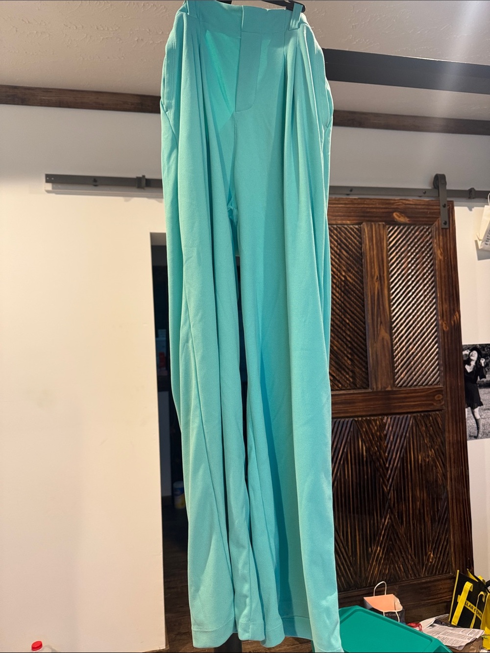 HALARA Teal Wide-Leg Jumpsuit Pants